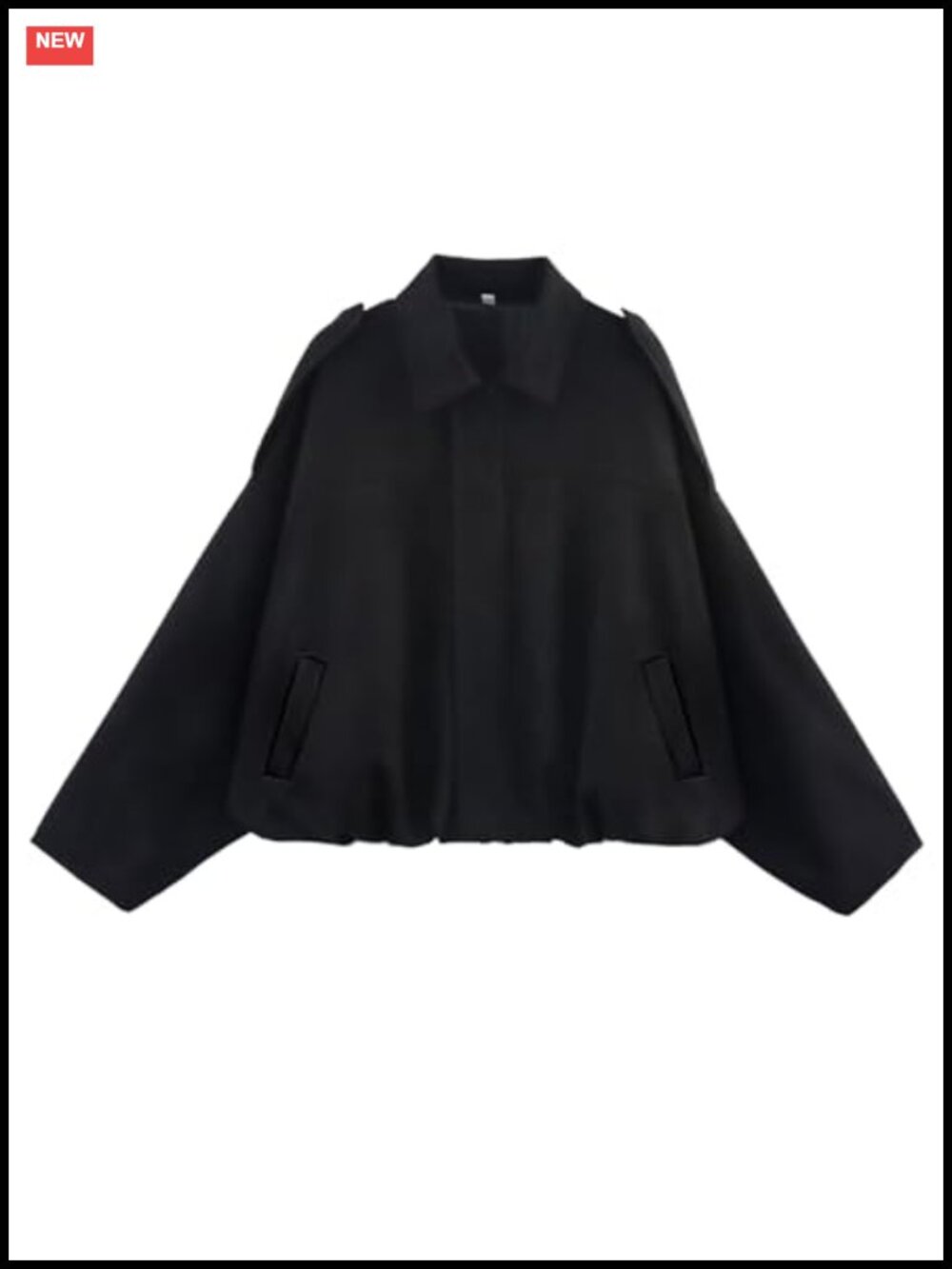 Faux Suede Oversized Bomber Jacket Long Sleeve Cropped Coat